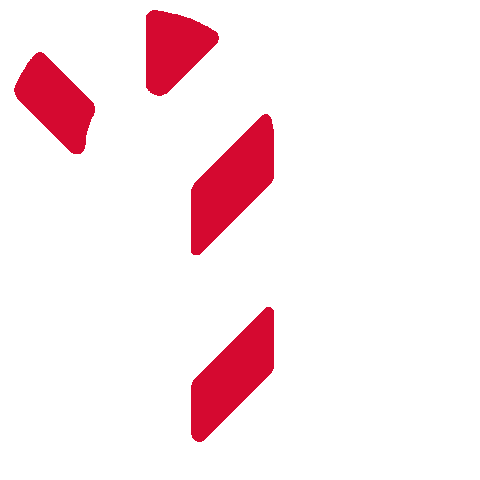 Rot Zuckerstange Sticker by HWR Berlin