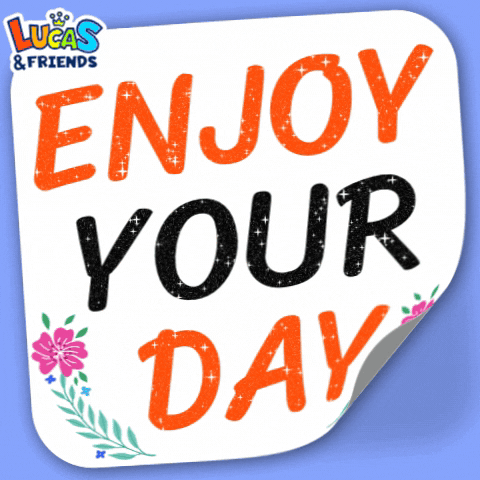 Enjoying Happy Day GIF by Lucas and Friends by RV AppStudios