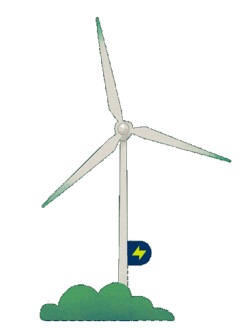Turbina Windturbine Sticker by NOHO