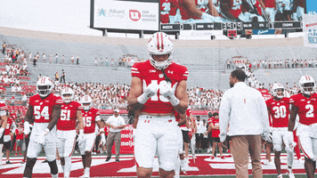 Football Nodding GIF by Wisconsin Badgers