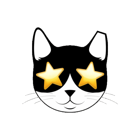 Tuxedo Cat Sticker by Smitten Kitten
