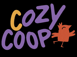 CozyCoop happy logo text animated GIF