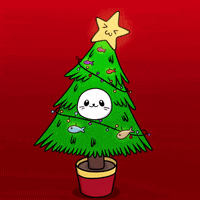 Christmas Tree Dancing GIF by Sappy Seals