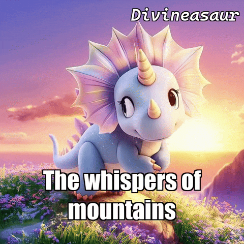 Peace Mountain GIF by Divineasaur