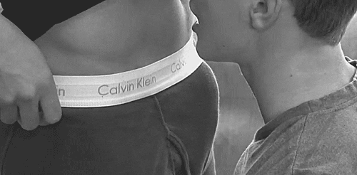 cute black and white gay twink gif
