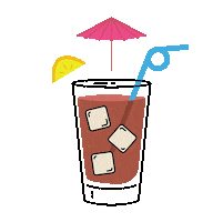 Iced Tea Cocktail Sticker by Hawkers Asian Street Food
