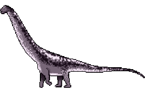 PositPixel pixel art dinosaur sprite sprites Sticker
