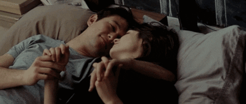 Pillow Talk Couple GIF - Find & Share on GIPHY