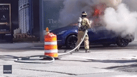 Tesla Vehicle Catches Fire