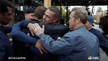 Chicago Fire Hug GIF by One Chicago