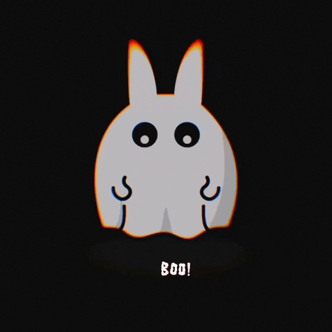 minulle ghost bunny boo minulle kani GIF
