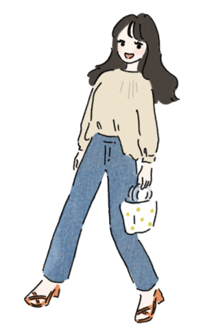 Girl おしゃれ Sticker by COHINA