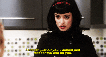 angry krysten ritter GIF