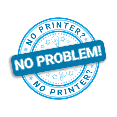 No Printer Sticker by Twinkl Parents
