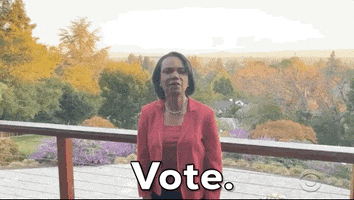 Condoleezza Rice Vote GIF by Global Citizen