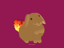 Everything Is Fine Bunny GIF