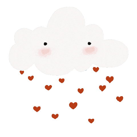 Heart Cloud Sticker by Ogin Nayam