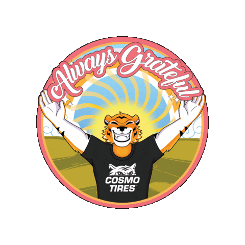 Good Vibes Tire Sticker by Cosmo Tires