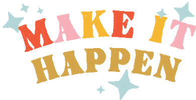 Achieve Make It Happen Sticker by Plum Paper