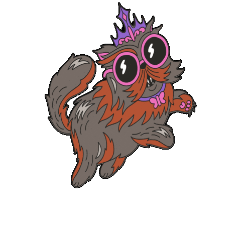 Tortie Princess Cat Sticker by Maeve Chocolate