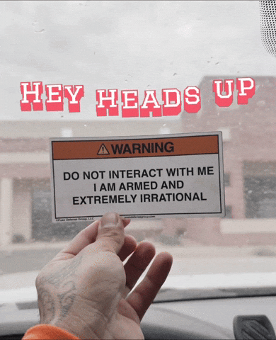 Warning Stay Away GIF by Dobbi Apparel