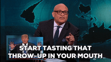 throw up larry wilmore GIF by The Nightly Show