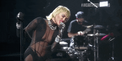 Miley Cyrus Singing GIF by iHeartRadio