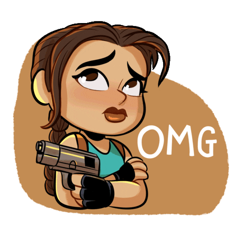 Omg Sticker by Tomb Raider