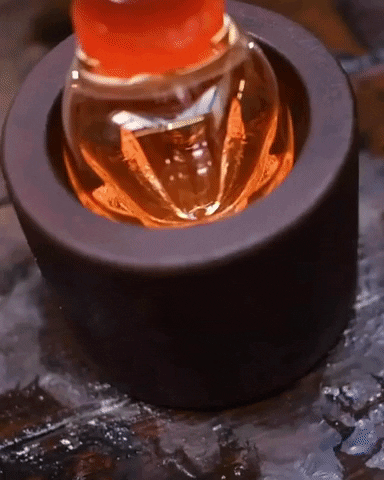 ateliergeorge hot glassblowing juicer hot glass GIF