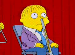 the simpsons flute GIF
