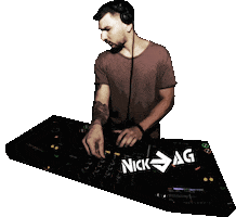 House Music Dance Sticker by Nick AG