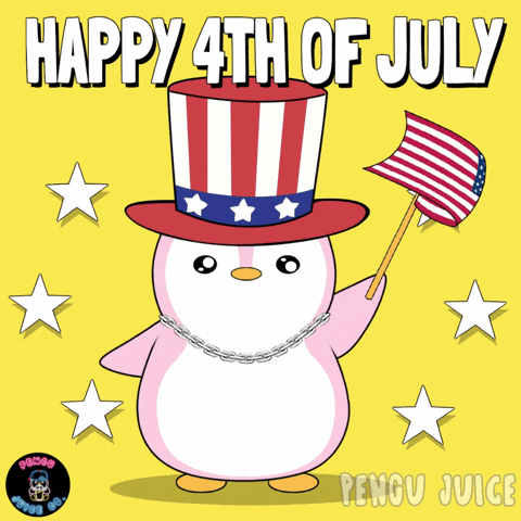 United States Celebration GIF by Pengu Juice Co.