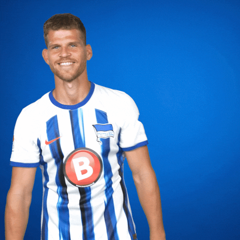 Football Smile GIF by Hertha BSC