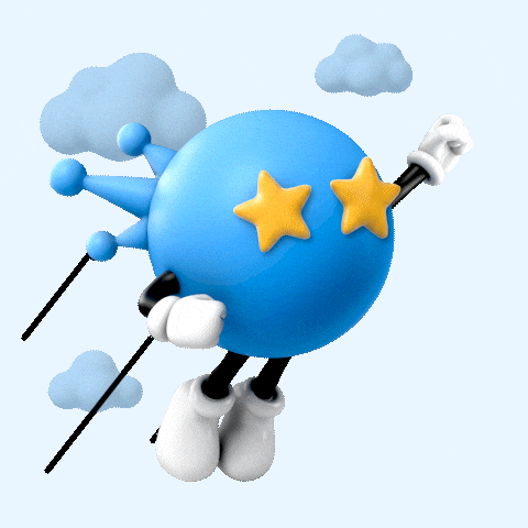 Excited Blue Ball GIF by Animoca Brands