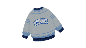 Holiday Sweater Sticker by Christopher Newport University