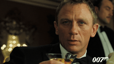 Daniel Craig Drink GIF by James Bond 007 - Find & Share on GIPHY