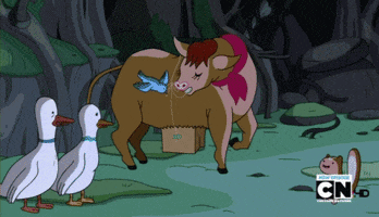 adventure time cow GIF
