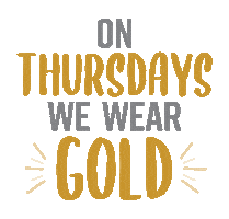 Gold Thursday Sticker by Georgia Southwestern State University