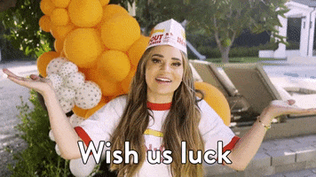 Happy Wish Me Luck GIF by Rosanna Pansino