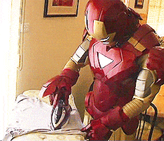 Iron Man Laundry GIF