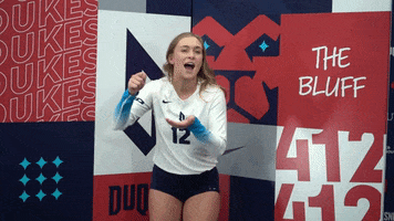 Volleyball GIF by GoDuquesne