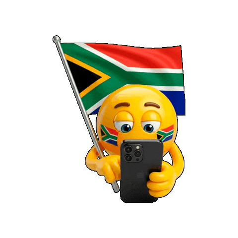 South-Africa Emoji Sticker by WhatsApp SIM