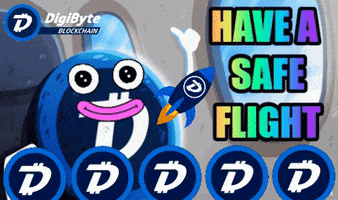 Flying To The Moon GIF by DigiByte Memes