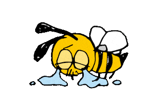 Sad Face Sticker by Bee2Nuts