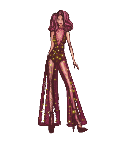 Girl Fashion Sticker