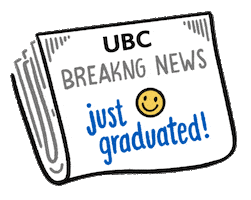 Graduation Grad Sticker by UBC's Okanagan campus