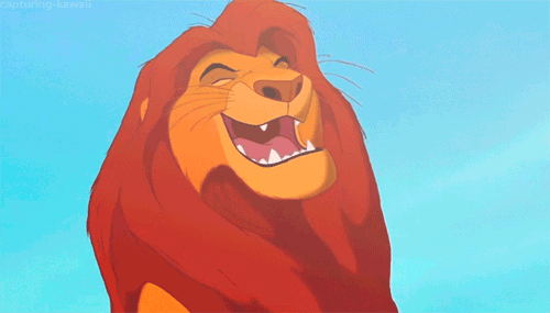 the lion king laughing GIF