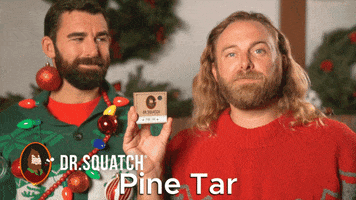 Pine Tar Christmas GIF by DrSquatchSoapCo