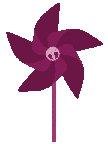 Magenta Eosinophil Sticker by APFED