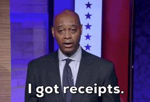 I Got Receipts GIF by GIPHY News
